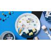 imageZak Designs Disney Mickey Mouse Kids Dinnerware Set Includes Plate Bowl Tumbler and Utensil Tableware Made of NonBPA Durable Material and Perfect for Kids 5 Piece Set Space NonBPA