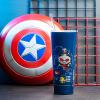 imageZak Designs Disney Minnie Mouse Vacuum Insulated Stainless Steel Travel Tumbler with SplashProof Lid Includes Reusable Plastic Straw and Fits in Car Cup Holders 188 SS 25 oz Sure ThingMarvel Avengers