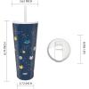 imageZak Designs Disney Minnie Mouse Vacuum Insulated Stainless Steel Travel Tumbler with SplashProof Lid Includes Reusable Plastic Straw and Fits in Car Cup Holders 188 SS 25 oz Sure ThingMickey MouseSpace