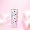 imageZak Designs Disney Minnie Mouse Vacuum Insulated Stainless Steel Travel Tumbler with SplashProof Lid Includes Reusable Plastic Straw and Fits in Car Cup Holders 188 SS 25 oz Sure ThingMinnie MouseDots