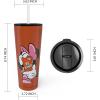 imageZak Designs Disney Minnie Mouse Vacuum Insulated Stainless Steel Travel Tumbler with SplashProof Lid Includes Reusable Plastic Straw and Fits in Car Cup Holders 188 SS 25 oz Sure ThingMinnie MouseSure Thing