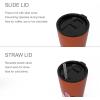 imageZak Designs Disney Minnie Mouse Vacuum Insulated Stainless Steel Travel Tumbler with SplashProof Lid Includes Reusable Plastic Straw and Fits in Car Cup Holders 188 SS 25 oz Sure ThingMinnie MouseSure Thing