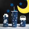 imageZak Designs Disney Minnie Mouse Vacuum Insulated Stainless Steel Travel Tumbler with SplashProof Lid Includes Reusable Plastic Straw and Fits in Car Cup Holders 188 SS 25 oz Sure ThingMickey MouseSpace