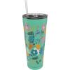 imageZak Designs Disney Minnie Mouse Vacuum Insulated Stainless Steel Travel Tumbler with SplashProof Lid Includes Reusable Plastic Straw and Fits in Car Cup Holders 188 SS 25 oz Sure ThingLilo and Stitch