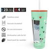 imageZak Designs Disney Minnie Mouse Vacuum Insulated Stainless Steel Travel Tumbler with SplashProof Lid Includes Reusable Plastic Straw and Fits in Car Cup Holders 188 SS 25 oz Sure ThingMickey MouseSure Thing