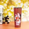 imageZak Designs Disney Minnie Mouse Vacuum Insulated Stainless Steel Travel Tumbler with SplashProof Lid Includes Reusable Plastic Straw and Fits in Car Cup Holders 188 SS 25 oz Sure ThingMinnie MouseSure Thing