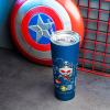 imageZak Designs Disney Minnie Mouse Vacuum Insulated Stainless Steel Travel Tumbler with SplashProof Lid Includes Reusable Plastic Straw and Fits in Car Cup Holders 188 SS 25 oz Sure ThingMarvel Avengers