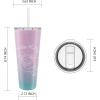 imageZak Designs Disney Minnie Mouse Vacuum Insulated Stainless Steel Travel Tumbler with SplashProof Lid Includes Reusable Plastic Straw and Fits in Car Cup Holders 188 SS 25 oz Sure ThingHello Kitty