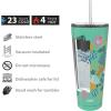 imageZak Designs Disney Minnie Mouse Vacuum Insulated Stainless Steel Travel Tumbler with SplashProof Lid Includes Reusable Plastic Straw and Fits in Car Cup Holders 188 SS 25 oz Sure ThingLilo and Stitch
