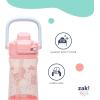 imageZak Designs Disney Princess Beacon Kid Water Bottle for Travel 12oz Plastic is Durable and LeakProof with Liquid Lock Spout Carry Handle Protective Base Ariel Cinderella Moana Rapunzel TianaDisney Pixar Cars Lightning McQueen