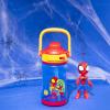 imageZak Designs Disney Princess Beacon Kid Water Bottle for Travel 12oz Plastic is Durable and LeakProof with Liquid Lock Spout Carry Handle Protective Base Ariel Cinderella Moana Rapunzel TianaSpidey and His Amazing Friends