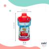 imageZak Designs Disney Princess Beacon Kid Water Bottle for Travel 12oz Plastic is Durable and LeakProof with Liquid Lock Spout Carry Handle Protective Base Ariel Cinderella Moana Rapunzel TianaDisney Pixar Cars Lightning McQueen