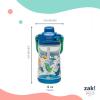 imageZak Designs Disney Princess Beacon Kid Water Bottle for Travel 12oz Plastic is Durable and LeakProof with Liquid Lock Spout Carry Handle Protective Base Ariel Cinderella Moana Rapunzel TianaDinosaur