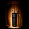 imageZak Designs Harmony 2in1 Coffee Tumbler for Travel or At Home 30oz Recycled Stainless Steel is LeakProof When Closed and Vacuum Insulated with Handle Ebony BlackEbony Black