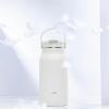 imageZak Designs Harmony 2in1 Water Bottle for Travel or At Home 64oz Recycled Stainless Steel is LeakProof When Closed and Vacuum Insulated with Handle Ebony BlackLinen White