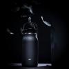 imageZak Designs Harmony 2in1 Water Bottle for Travel or At Home 64oz Recycled Stainless Steel is LeakProof When Closed and Vacuum Insulated with Handle Ebony BlackEbony Black