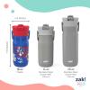 imageZak Designs Harmony Marvel Spidey and His Amazing Friends Kid Water Bottle for Travel or At Home 14oz Recycled Stainless Steel is LeakProof When Closed and Vacuum Insulated SpidermanSonic the Hedgehog