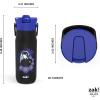 imageZak Designs Harmony Star Wars The Mandalorian Kid Water Bottle for Travel or At Home 14oz Recycled Stainless Steel is LeakProof When Closed and Vacuum Insulated Baby Yoda GroguWednesday Addams