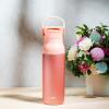 imageZak Designs Harmony Water Bottle for Travel or At Home 32oz Recycled Stainless Steel is LeakProof When Closed and Vacuum Insulated with Sip Lid and Carry Handle Coral Pink