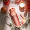 imageZak Designs Harmony Water Bottle for Travel or At Home 32oz Recycled Stainless Steel is LeakProof When Closed and Vacuum Insulated with Sip Lid and Carry Handle Coral Pink