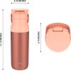 imageZak Designs Harmony Water Bottle for Travel or At Home 32oz Recycled Stainless Steel is LeakProof When Closed and Vacuum Insulated with Sip Lid and Carry Handle Coral Pink