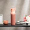imageZak Designs Harmony Water Bottle for Travel or At Home 32oz Recycled Stainless Steel is LeakProof When Closed and Vacuum Insulated with Sip Lid and Carry Handle Coral Pink