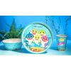 imageZak Designs Kids Dinnerware Set 3 Pieces Durable and Sustainable Melamine Bamboo Plate Bowl and Tumbler are Perfect For Dinner Time With Family DogBaby Shark