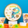 imageZak Designs Kids Dinnerware Set 3 Pieces Durable and Sustainable Melamine Bamboo Plate Bowl and Tumbler are Perfect For Dinner Time With Family DogBlippi