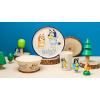 imageZak Designs Kids Dinnerware Set 3 Pieces Durable and Sustainable Melamine Bamboo Plate Bowl and Tumbler are Perfect For Dinner Time With Family DogBluey