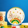 imageZak Designs Kids Dinnerware Set 3 Pieces Durable and Sustainable Melamine Bamboo Plate Bowl and Tumbler are Perfect For Dinner Time With Family DogCoComelon