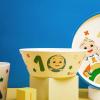 imageZak Designs Kids Dinnerware Set 3 Pieces Durable and Sustainable Melamine Bamboo Plate Bowl and Tumbler are Perfect For Dinner Time With Family DogCoComelon