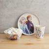 imageZak Designs Kids Dinnerware Set 3 Pieces Durable and Sustainable Melamine Bamboo Plate Bowl and Tumbler are Perfect For Dinner Time With Family DogDisney Frozen 2