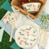 imageZak Designs Kids Dinnerware Set 3 Pieces Durable and Sustainable Melamine Bamboo Plate Bowl and Tumbler are Perfect For Dinner Time With Family DogDog