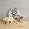 imageZak Designs Kids Dinnerware Set 3 Pieces Durable and Sustainable Melamine Bamboo Plate Bowl and Tumbler are Perfect For Dinner Time With Family DogDreamWorks Trolls World Tour
