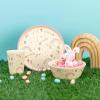 imageZak Designs Kids Dinnerware Set 3 Pieces Durable and Sustainable Melamine Bamboo Plate Bowl and Tumbler are Perfect For Dinner Time With Family DogFanciful Unicorn