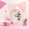 imageZak Designs Kids Dinnerware Set 3 Pieces Durable and Sustainable Melamine Bamboo Plate Bowl and Tumbler are Perfect For Dinner Time With Family DogMinnie Mouse