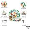 imageZak Designs Kids Dinnerware Set 3 Pieces Durable and Sustainable Melamine Bamboo Plate Bowl and Tumbler are Perfect For Dinner Time With Family DogPAW Patrol Chase  Marshall  Skye