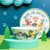 imageZak Designs Kids Dinnerware Set 3 Pieces Durable and Sustainable Melamine Bamboo Plate Bowl and Tumbler are Perfect For Dinner Time With Family DogPAW Patrol Chase  Marshall  Skye