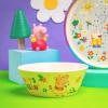 imageZak Designs Kids Dinnerware Set 3 Pieces Durable and Sustainable Melamine Bamboo Plate Bowl and Tumbler are Perfect For Dinner Time With Family DogPeppa Pig