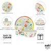 imageZak Designs Kids Dinnerware Set 3 Pieces Durable and Sustainable Melamine Bamboo Plate Bowl and Tumbler are Perfect For Dinner Time With Family DogPeppa Pig