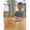 imageZak Designs Kids Dinnerware Set 3 Pieces Durable and Sustainable Melamine Bamboo Plate Bowl and Tumbler are Perfect For Dinner Time With Family DogSpaceships