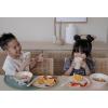 imageZak Designs Kids Dinnerware Set 3 Pieces Durable and Sustainable Melamine Bamboo Plate Bowl and Tumbler are Perfect For Dinner Time With Family DogZaksaurus