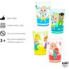 imageZak Designs Marvel SpiderMan Nesting Tumbler Set for At Home 145oz NonBPA Plastic Cups 4Pack Spidey and His Amazing FriendsCoComelon