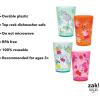 imageZak Designs Marvel SpiderMan Nesting Tumbler Set for At Home 145oz NonBPA Plastic Cups 4Pack Spidey and His Amazing FriendsPeppa Pig