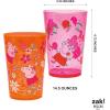 imageZak Designs Marvel SpiderMan Nesting Tumbler Set for At Home 145oz NonBPA Plastic Cups 4Pack Spidey and His Amazing FriendsPeppa Pig
