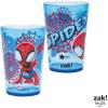 imageZak Designs Marvel SpiderMan Nesting Tumbler Set for At Home 145oz NonBPA Plastic Cups 4Pack Spidey and His Amazing FriendsSpidey and His Amazing Friends