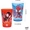 imageZak Designs Marvel SpiderMan Nesting Tumbler Set for At Home 145oz NonBPA Plastic Cups 4Pack Spidey and His Amazing FriendsSpidey and His Amazing Friends