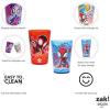 imageZak Designs Marvel SpiderMan Nesting Tumbler Set for At Home 145oz NonBPA Plastic Cups 4Pack Spidey and His Amazing FriendsSpidey and His Amazing Friends