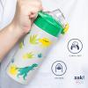 imageZak Designs Minecraft Sage Kids Water Bottle For School or Travel 14oz Stainless Steel Water Bottle With Straw Handle and LeakProof PopUp Spout Cover CreeperMoana