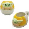 imageZak Designs Minions The Rise of Gru Ceramic Latte Mug and Plate for Coffee Tea Breakfast or Dessert with Travel Mug Lid 2Piece Set17 Fluid OuncesBaby YodaThe Child in Cradle